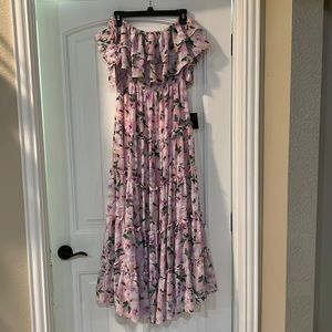 LuLu’s off the shoulder floral dress